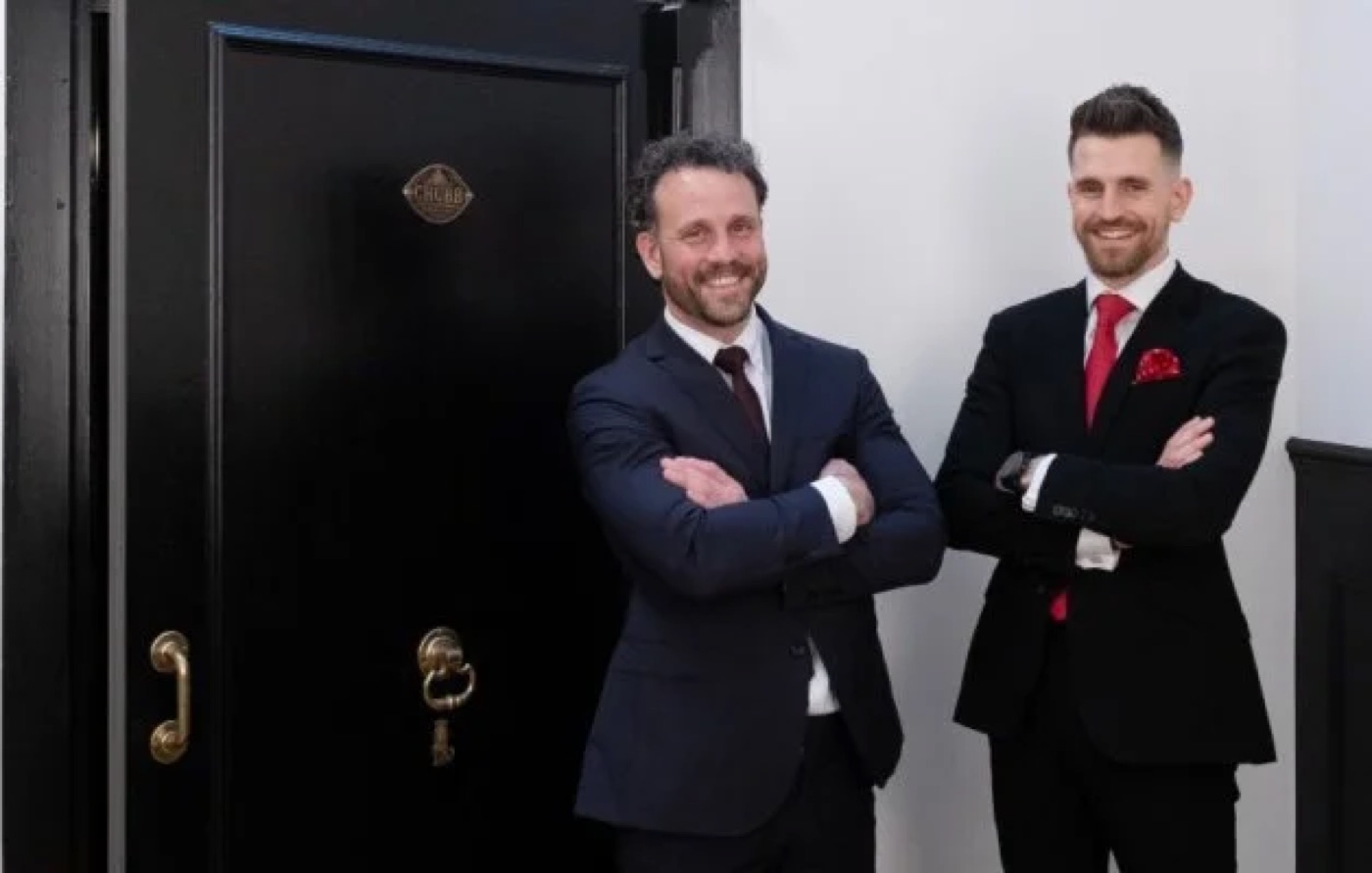 Seán and his brother Paul after the MLP Wealth management buyout